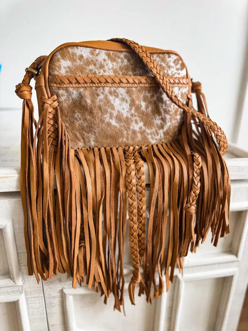THE MEGAN CROSSBODY cowhide Western Tooled Leather purse
