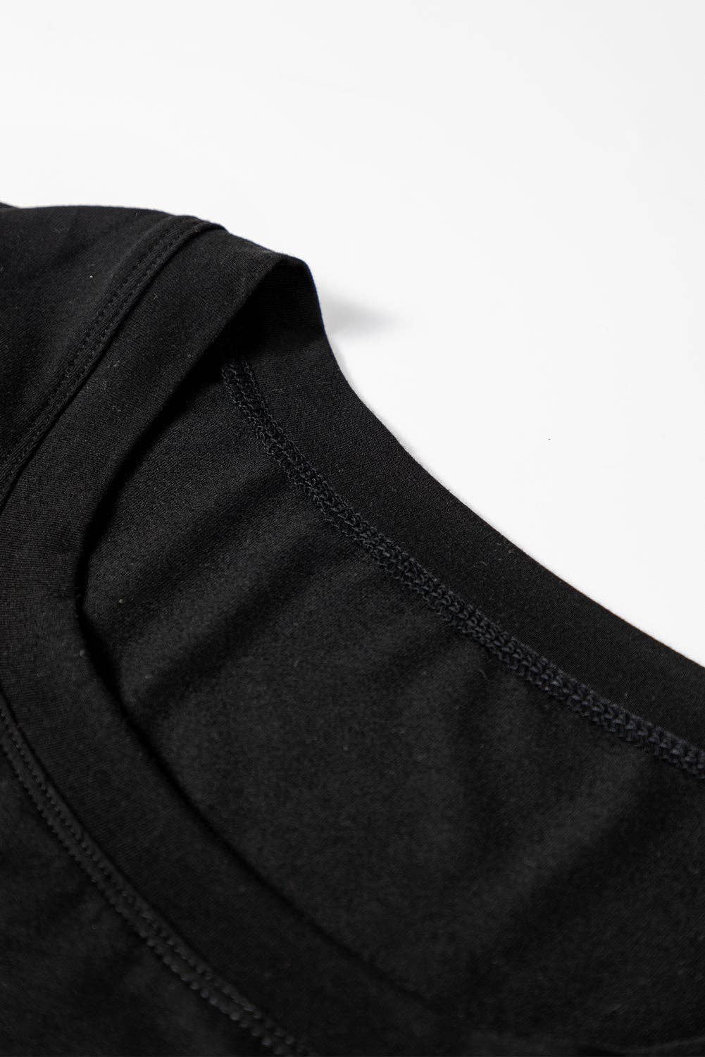 Solid Scoop Neck Long Sleeve Top