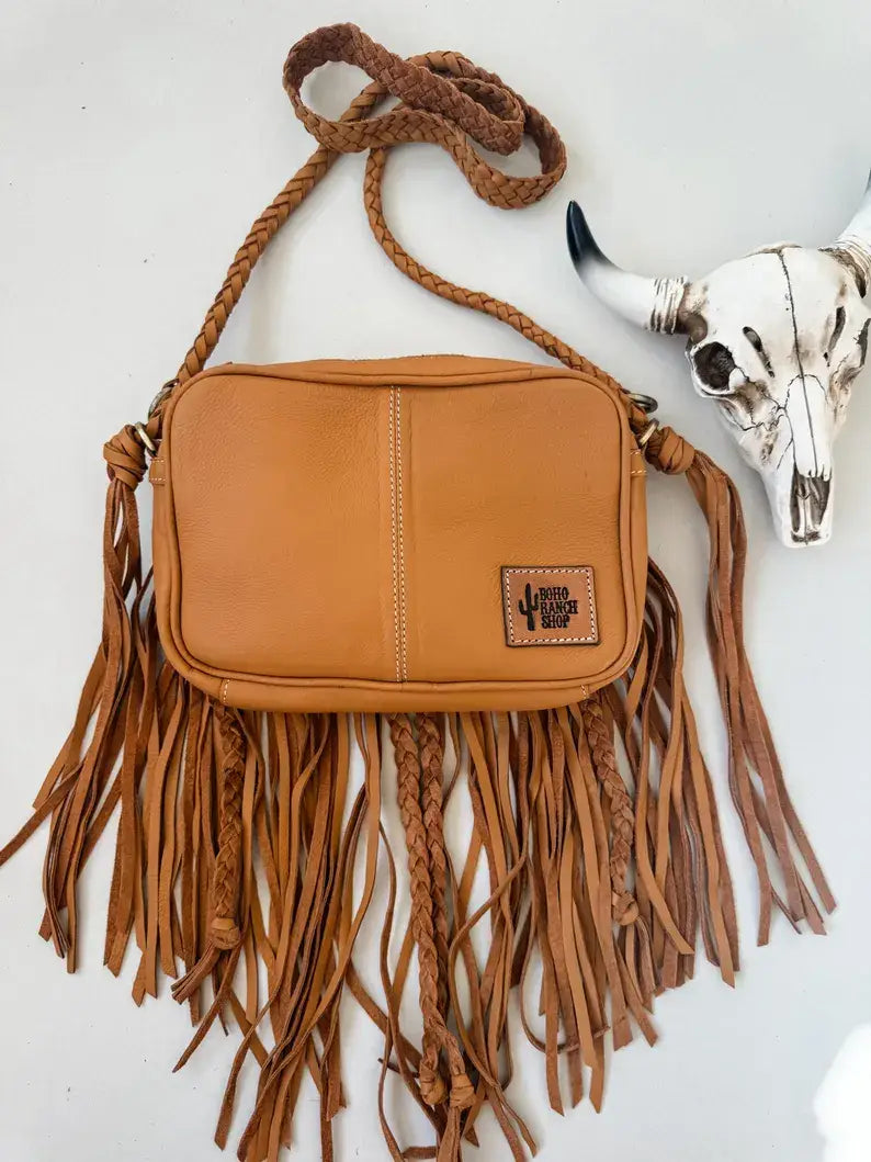 THE MEGAN CROSSBODY cowhide Western Tooled Leather purse