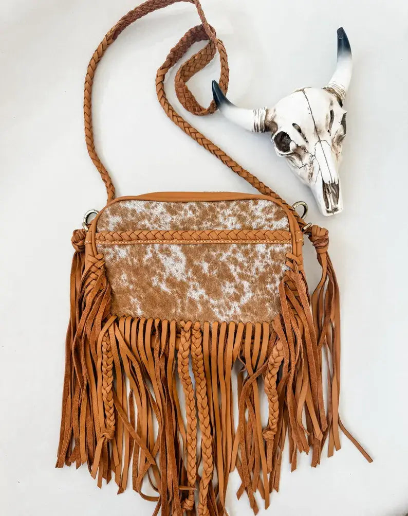 THE MEGAN CROSSBODY cowhide Western Tooled Leather purse