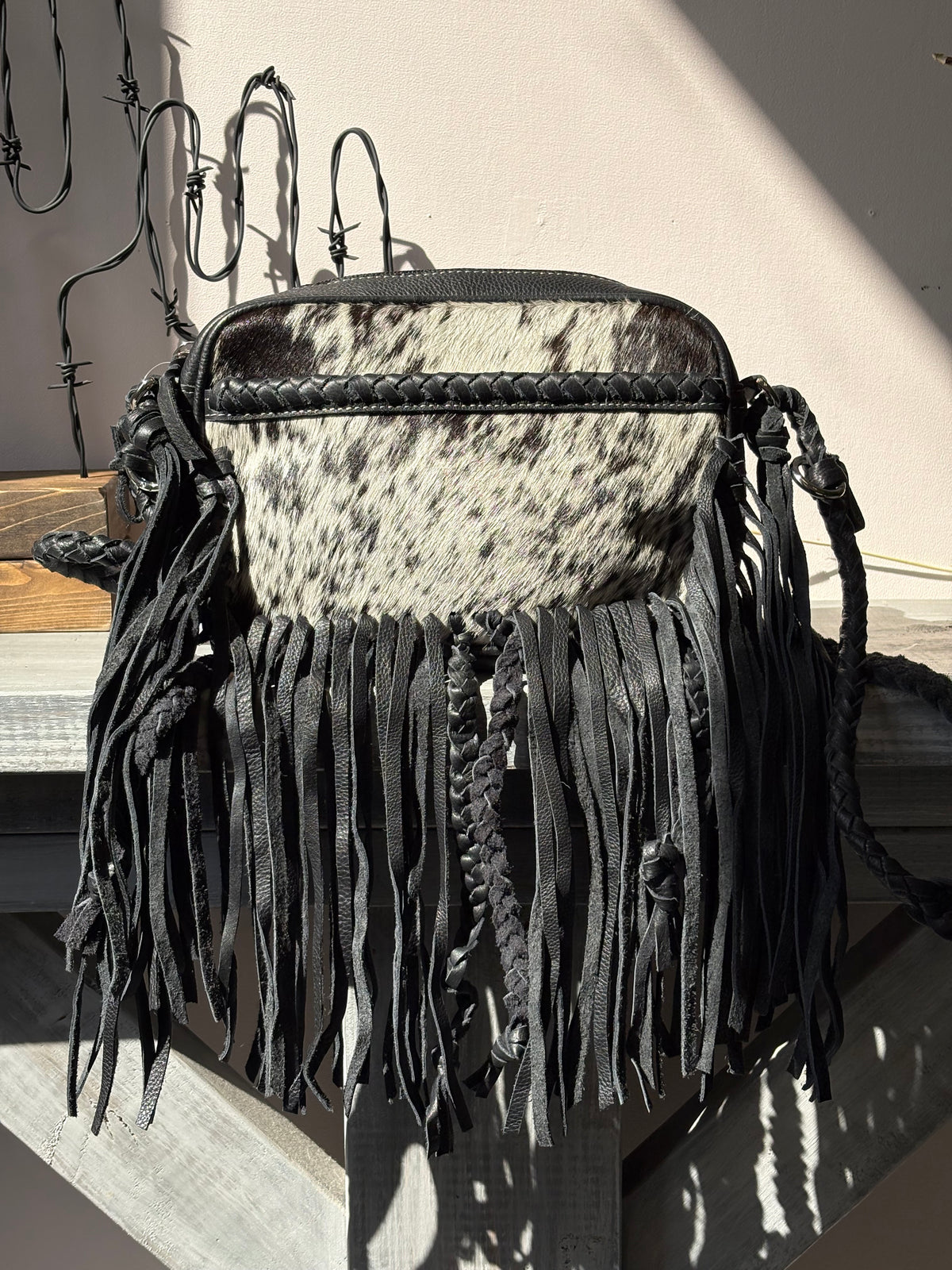 THE MEGAN CROSSBODY cowhide Western Tooled Leather purse