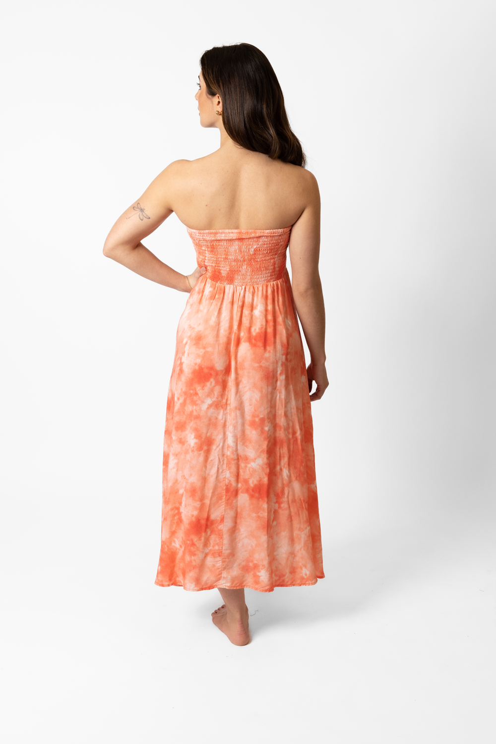 Aquarelle Tie Dye Convertible Bandeau Dress