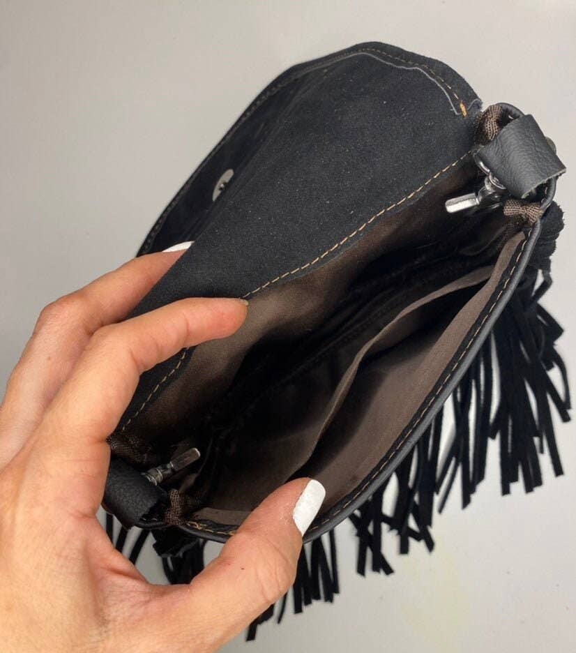 Studded Leather Cowhide Crossbody Messenger
